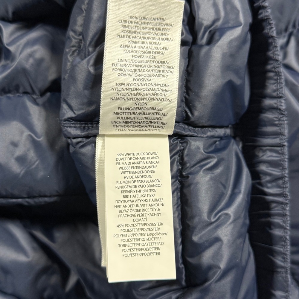 Polo Ralph Lauren Puffer Vest Mens 3XB Navy Blue Down Filled Quilted Gilet - Picture 6 of 8